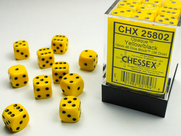 Opaque 36D6 Yellow/ Black 12mm