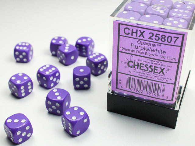 Opaque 36D6 Purple/ White 12mm
