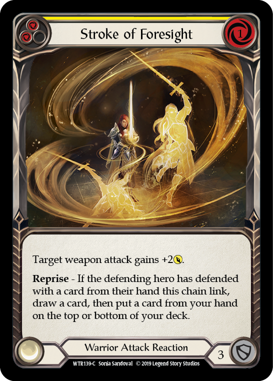 Stroke of Foresight (Yellow) [WTR139-C] (Welcome to Rathe)  Alpha Print Rainbow Foil