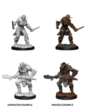 Bugbear Barbarian Male & Bugbear Rogue Female