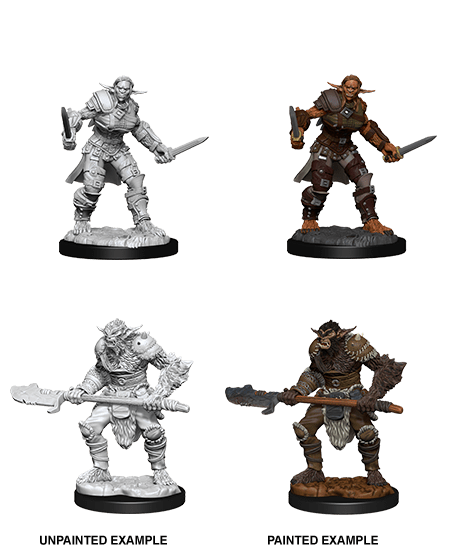 Bugbear Barbarian Male & Bugbear Rogue Female