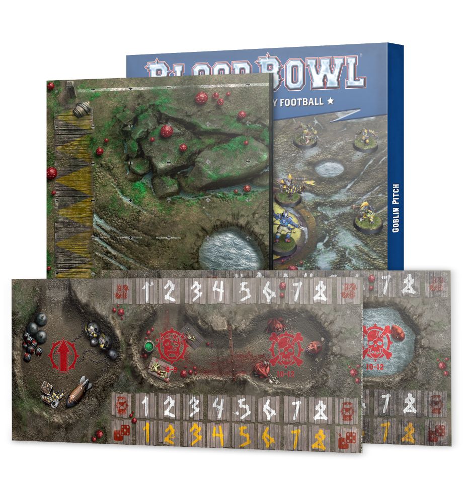 Blood Bowl: Goblin Team - Pitch And Dugout Set