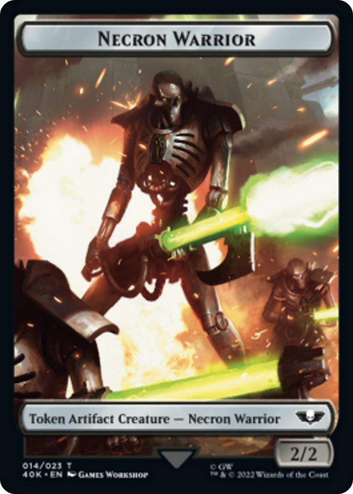 Necron Warrior // Insect Double-sided (Surge Foil) [Warhammer 40,000 Tokens]