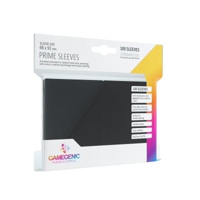 Gamegenic Prime Sleeves: Black (100)