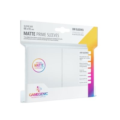 Gamegenic Matte Prime Sleeves: White (100)