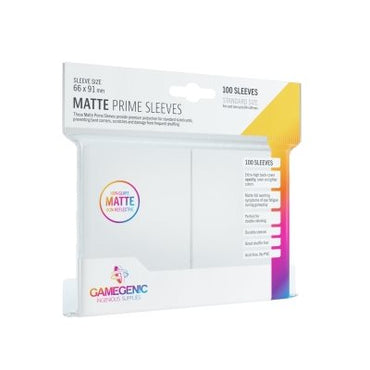 Gamegenic Matte Prime Sleeves: White (100)