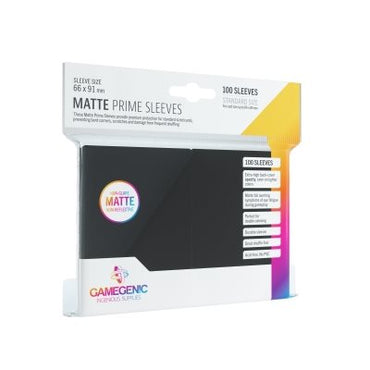 Gamegenic Matte Prime Sleeves: Black (100)
