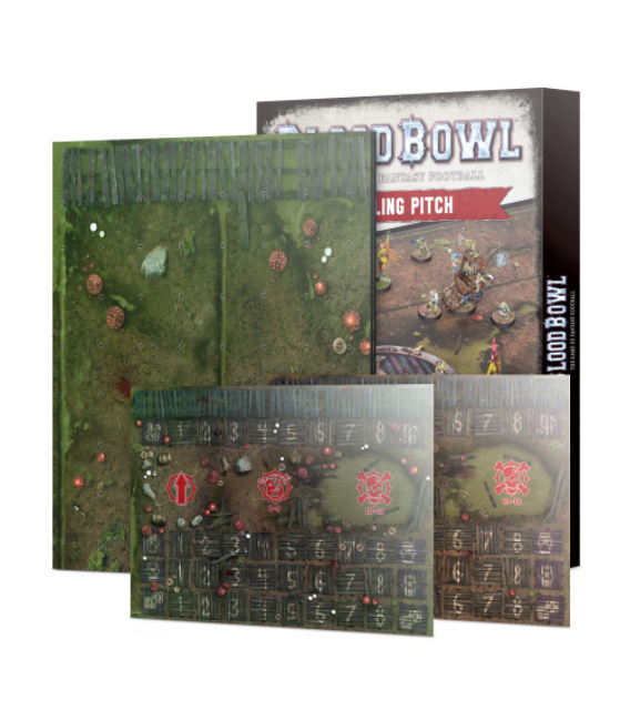 Snotling Pitch: Double-Sided Blood Bowl Pitch And Dugout