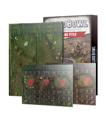 Snotling Pitch: Double-Sided Blood Bowl Pitch And Dugout