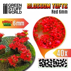 Blossom Tufts 6mm Red