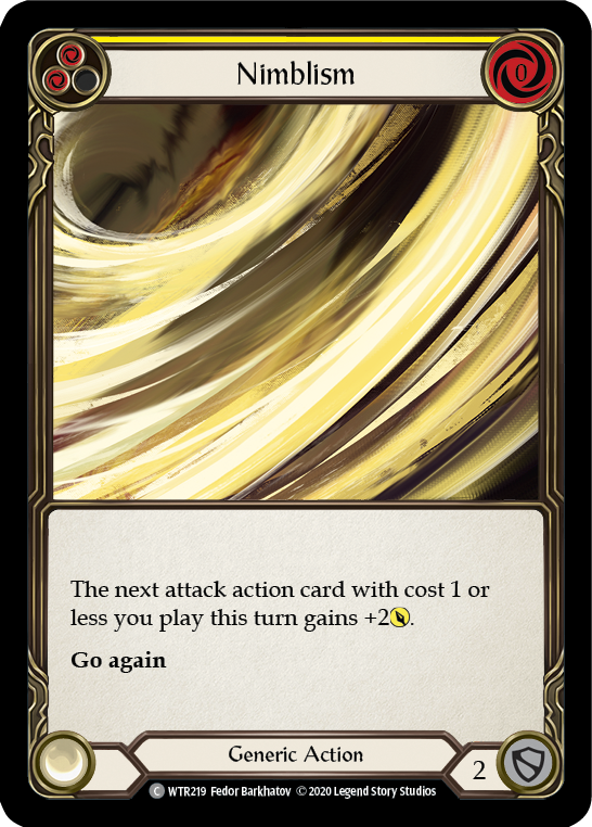 Nimblism (Yellow) [U-WTR219] (Welcome to Rathe Unlimited)  Unlimited Rainbow Foil