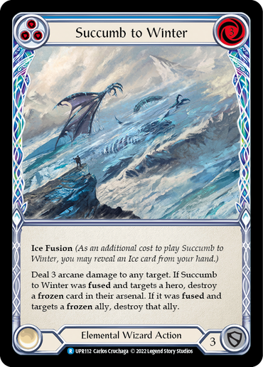 Succumb to Winter (Blue) [UPR112] (Uprising)  Rainbow Foil