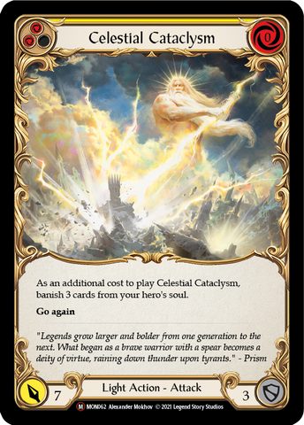 Celestial Cataclysm [U-MON062-RF] (Monarch Unlimited)  Unlimited Rainbow Foil