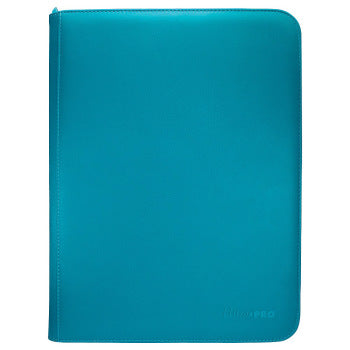 Vivid Teal 9 Pocket Zip Binder