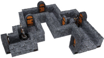 Warlock Tiles: 1" Dungeon Straight Walls