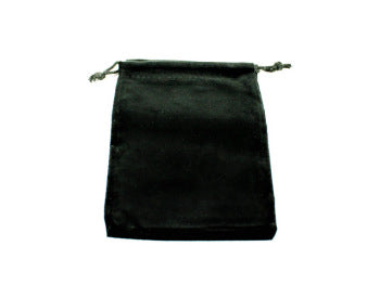 Small Suede Cloth Dice Bag - Black