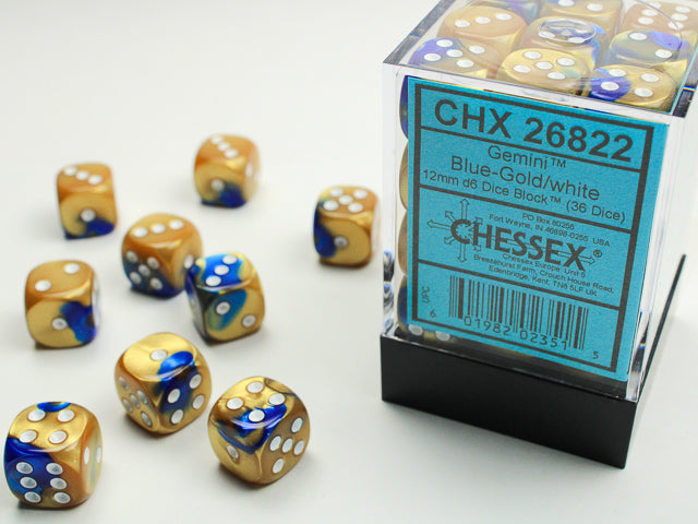 GEMINI 36D6 BLUE-GOLD/WHITE 12MM