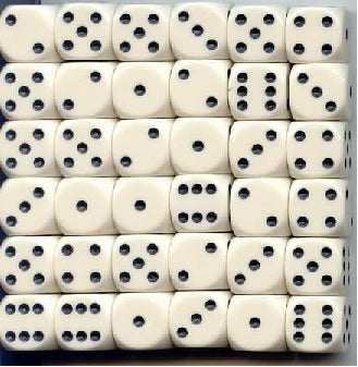 OPAQUE 36D6 WHITE/BLACK 12MM