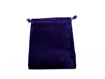 Small Suede Cloth Dice Bag - Royal Blue