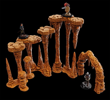 Warlock Tiles: Stalactites & Stalagmites