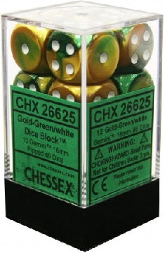 GEMINI 12D6 GOLD-GREEN/WHITE 16MM