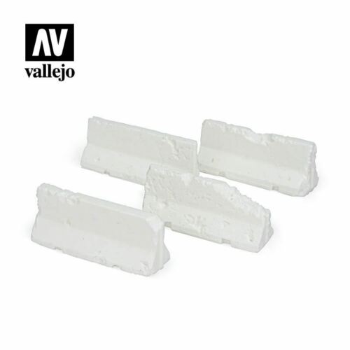 Damaged Concrete Barriers