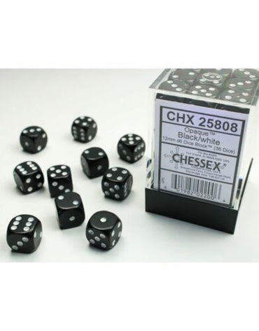 Opaque 36D6 Black/ White 12mm