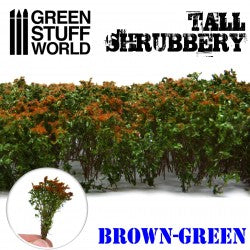 Tall Shrubs Brown-Green